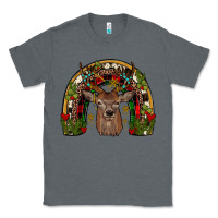 Charcoal Heather deer rainbow Classic Tee - JahusDesignShop