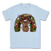 Dusty Blue deer rainbow Classic Tee - JahusDesignShop