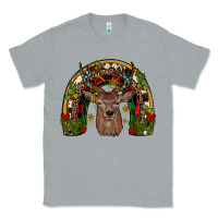 Heather Grey deer rainbow Classic Tee - JahusDesignShop
