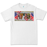 White 1776 4th of july license plate Premium Tee - BarkalooDesign