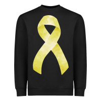 Black sarcoma or bone cancer ribbon Heavyweight Sweatshirt - FaDigitalArtStudio