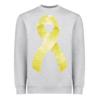 Heather Grey sarcoma or bone cancer ribbon Heavyweight Sweatshirt - FaDigitalArtStudio