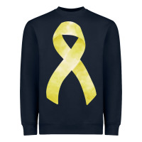 Navy sarcoma or bone cancer ribbon Heavyweight Sweatshirt - FaDigitalArtStudio