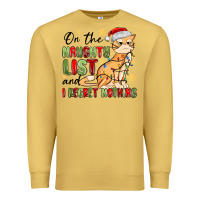 Antique Gold on the naughty list and i regret nothing Premium Sweatshirt - MaliasSmallBusiness