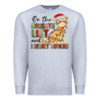Heather Grey on the naughty list and i regret nothing Premium Sweatshirt - MaliasSmallBusiness