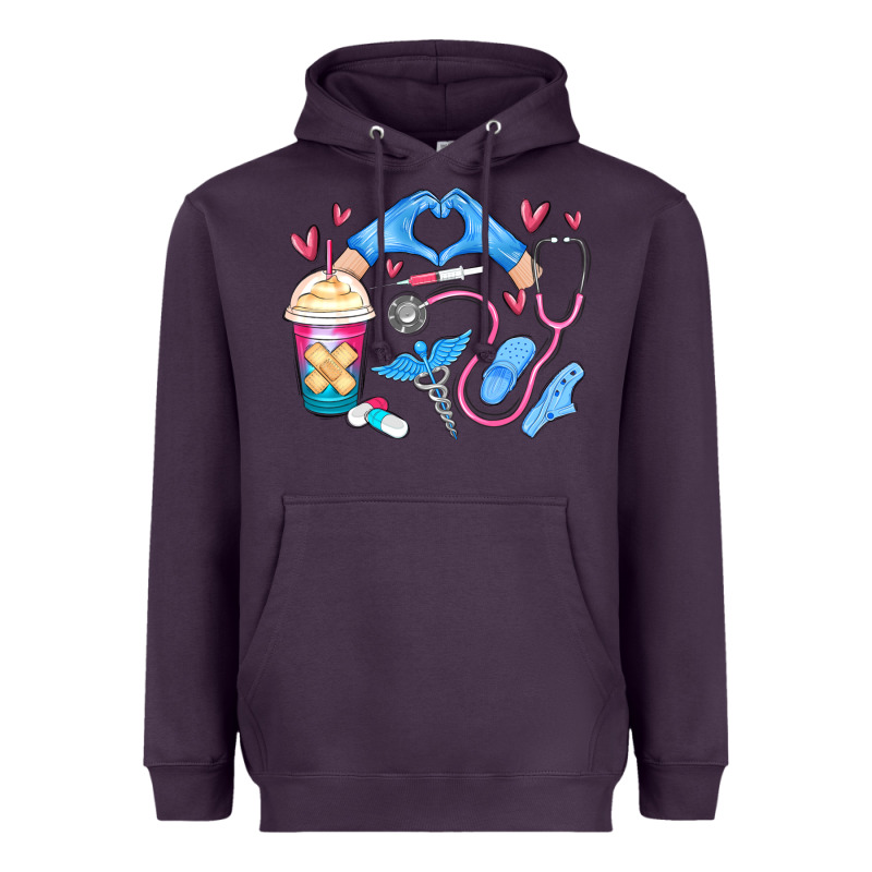 Nurse Life Heavyweight Hoodie by MaliasSmallBusiness | Teevron