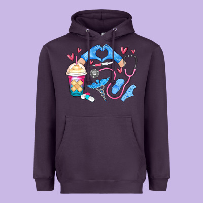Nurse Life Heavyweight Hoodie Designed By Maliassmallbusiness