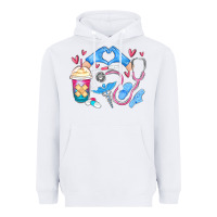 White nurse life Heavyweight Hoodie - MaliasSmallBusiness