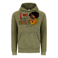 Vintage Olive I am black history Vintage Hoodie - Zillion Design Studio