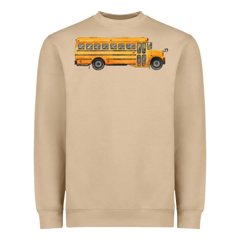 School Bus Heavyweight Sweatshirt by FaDigitalArtStudio | Teevron