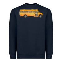 Navy school bus Heavyweight Sweatshirt - FaDigitalArtStudio