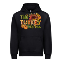 Black Talk turkey to me Thanksgiving p Urban Hoodie - NancyCooperArtShop