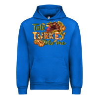 Cobalt Talk turkey to me Thanksgiving p Urban Hoodie - NancyCooperArtShop