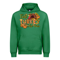 Emerald Talk turkey to me Thanksgiving p Urban Hoodie - NancyCooperArtShop