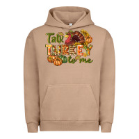 Pigment Burro Talk turkey to me Thanksgiving p Urban Hoodie - NancyCooperArtShop