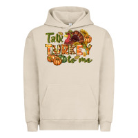 Pigment French Oak Talk turkey to me Thanksgiving p Urban Hoodie - NancyCooperArtShop