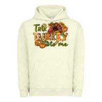 Pigment Pistachio Talk turkey to me Thanksgiving p Urban Hoodie - NancyCooperArtShop