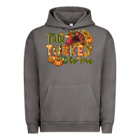 Pigment Tornado Talk turkey to me Thanksgiving p Urban Hoodie - NancyCooperArtShop