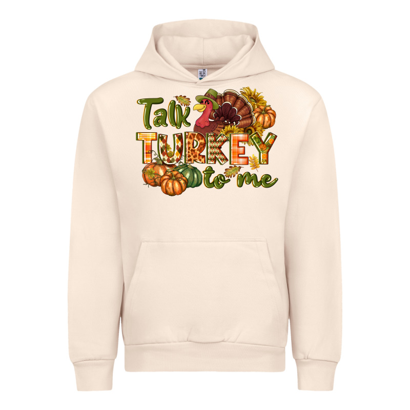Talk Turkey To Me Thanksgiving P Urban Hoodie by NancyCooperArtShop | Teevron
