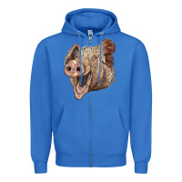 True Royal american yorkshire pig face Zipper Hoodie - LillyAllenDesigns