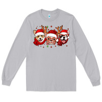 Moon Dust christmas dogs corgi chihuahua frenchie Long Sleeve Tee - Jasminsmagicworld