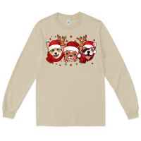 Mushroom christmas dogs corgi chihuahua frenchie Long Sleeve Tee - Jasminsmagicworld