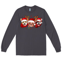 Smoke christmas dogs corgi chihuahua frenchie Long Sleeve Tee - Jasminsmagicworld