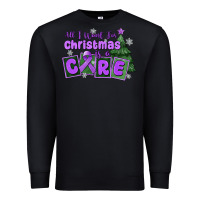 Black all i want for christmas is a cure pancreatic canc Premium Sweatshirt - MaliasSmallBusiness
