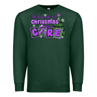 Sports Green all i want for christmas is a cure pancreatic canc Premium Sweatshirt - MaliasSmallBusiness