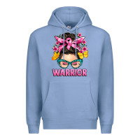 Colony Blue cancer warrior messy bun Premium Hoodie - BarkalooDesign