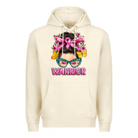 Sandshell cancer warrior messy bun Premium Hoodie - BarkalooDesign