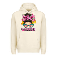 Tofu cancer warrior messy bun Premium Hoodie - BarkalooDesign