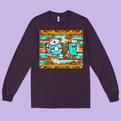 Western Love Nurse Tumbler Long Sleeve Tee Designed By Bundleandbundleshop