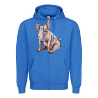 True Royal american yorkshire pig Zipper Hoodie - LillyAllenDesigns
