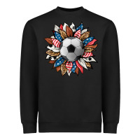 Black football sunflower Heavyweight Sweatshirt - HRA Design Shop