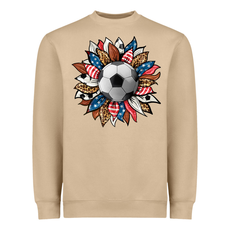 Football Sunflower Heavyweight Sweatshirt by HRA Design Shop | Teevron
