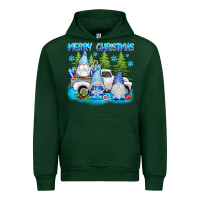 Forest Green merry christmas gnomies Urban Hoodie - texasbilliewilder