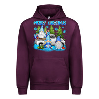 Mauve Wine merry christmas gnomies Urban Hoodie - texasbilliewilder