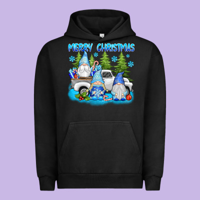 Merry Christmas Gnomies Urban Hoodie Designed By Texasbilliewilder