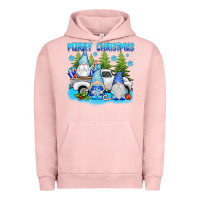 Pigment Salmon merry christmas gnomies Urban Hoodie - texasbilliewilder