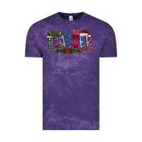 Cloud Purple teacher christmas Vintage Tee - RacoonDesign