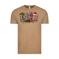 Vintage Coffee teacher christmas Vintage Tee - RacoonDesign