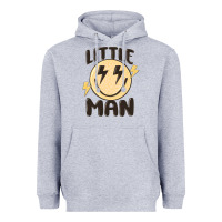 Heather Grey little man Heavyweight Hoodie - MaliasSmallBusiness