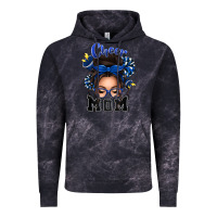 Cloud Black cheer mom messy bun Vintage Hoodie - texasbilliewilder
