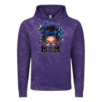 Cloud Purple cheer mom messy bun Vintage Hoodie - texasbilliewilder