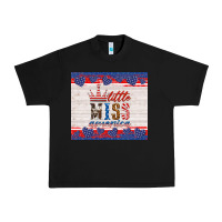 Black 4th of july little miss America Urban Heavy Tee - HRA Design Shop