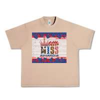 Burro 4th of july little miss America Urban Heavy Tee - HRA Design Shop