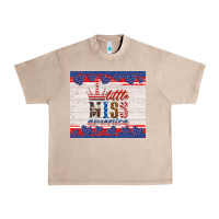 4th Of July Little Miss America Urban Heavy Tee | Teevron