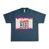 Midnight Navy 4th of july little miss America Urban Heavy Tee - HRA Design Shop