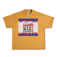 Peanut Butter 4th of july little miss America Urban Heavy Tee - HRA Design Shop